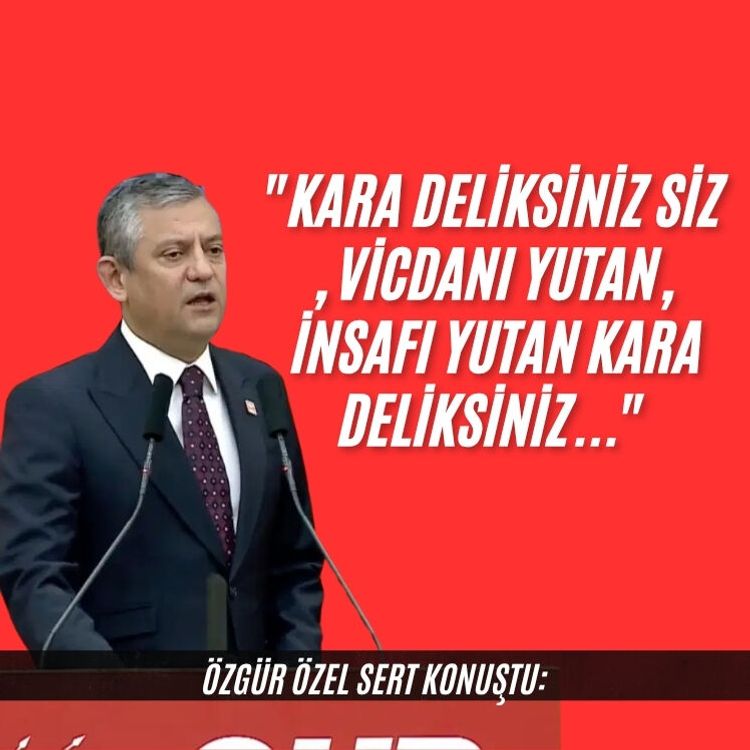 Özgür Özel: "Kara deliksiniz siz, vicdanı yutan, insafı yutan kara deliksiniz..."