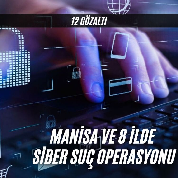 Manisa ve 8 ilde siber suç operasyonu:  12 gözaltı