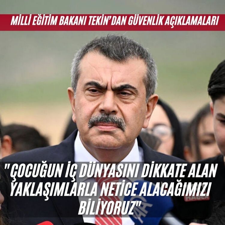 Milli Eğitim Bakanı Tekin okullarda alınacak güvenlik tedbirlerini açıkladı