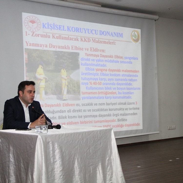"Yangın Riski Azaltma Planı" kapsamında eğitim verildi