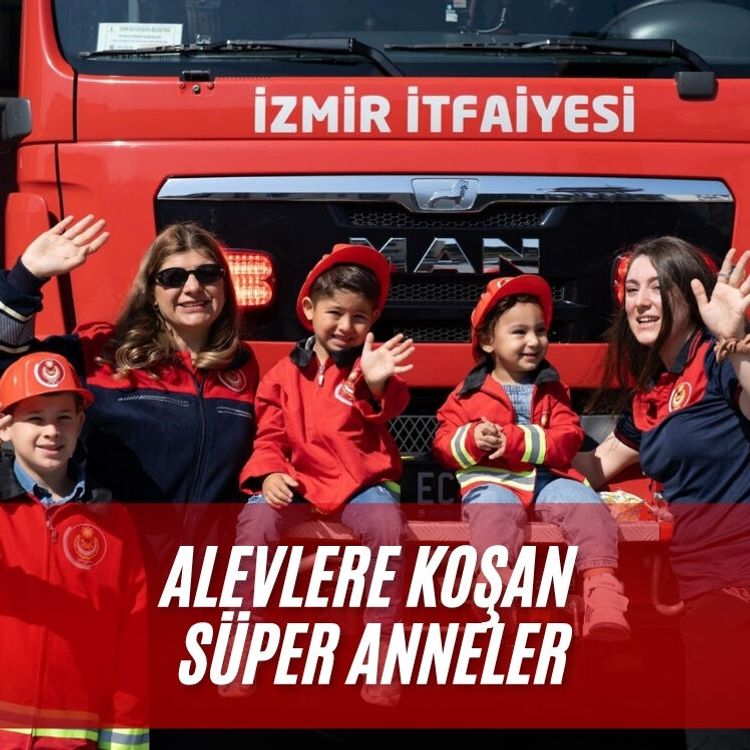 Alevlere koşan süper anneler