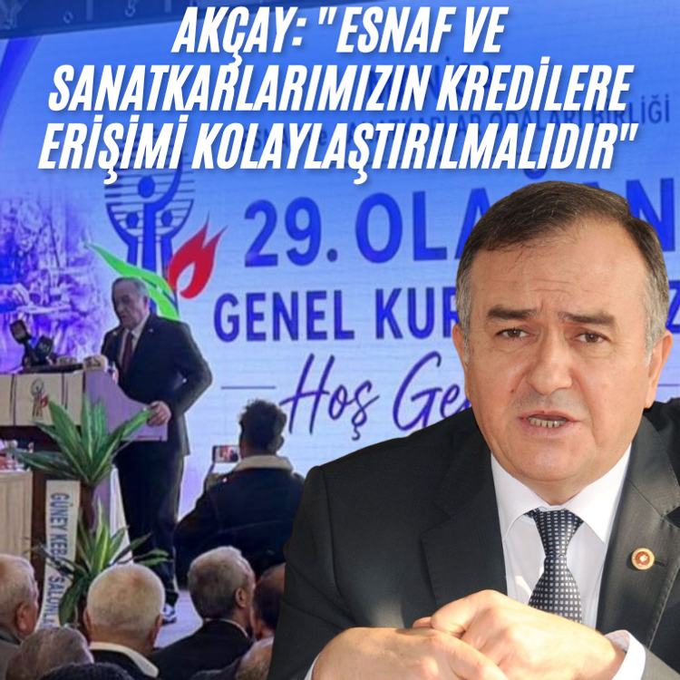 MHP’li Akçay: "Esnaf ve sanatkarlarımızın kredilere erişimi kolaylaştırılmalıdır"