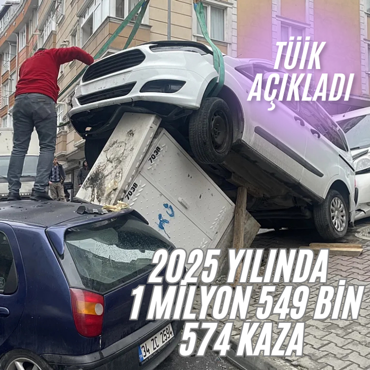 Türkiye'de 288 bin 321 adet ölümlü yaralanmalı trafik kazası meydana geldi