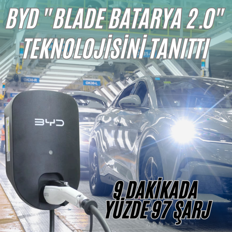 Çinli otomotiv devi BYD’den dakikalar içinde elektrikli araç şarjı