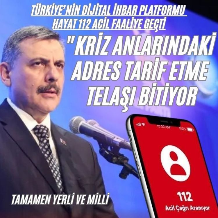 Türkiye’nin dijital ihbar platformu Hayat 112 Acil Faaliyete Geçti