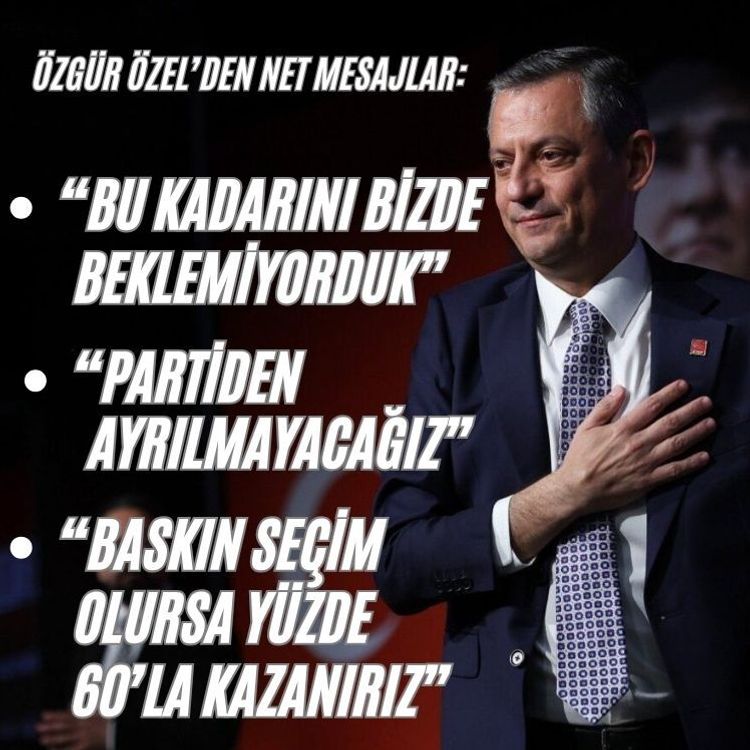 Özgür Özel, T24’e konuştu: Partiden ayrılmayacağız, baskın seçim olursa yüzde 60’la kazanırız