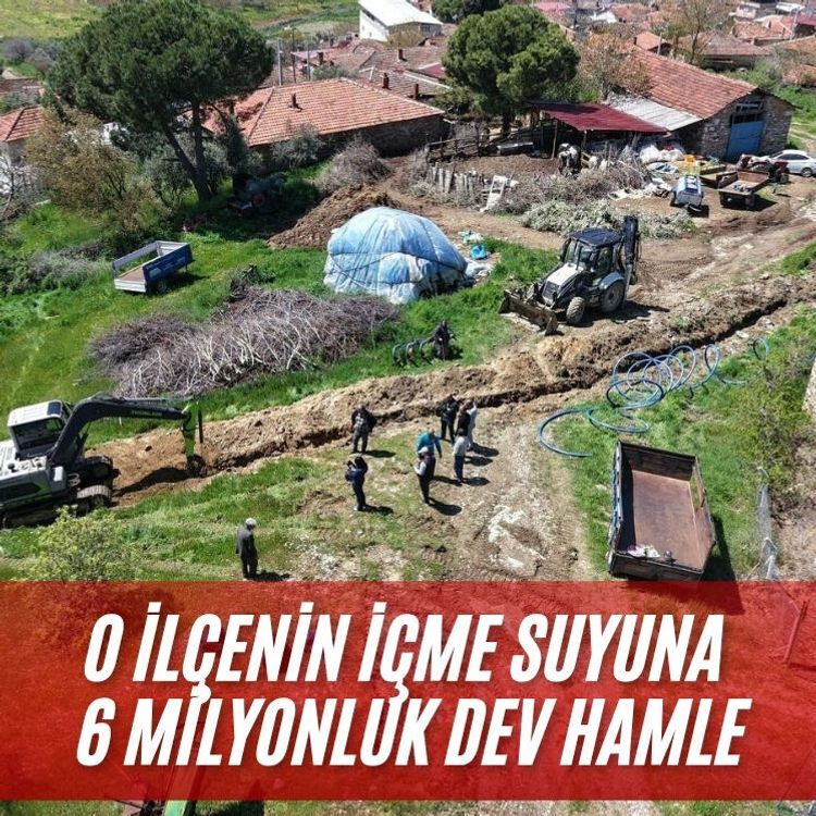 O ilçenin içme suyuna 6 milyonluk dev hamle