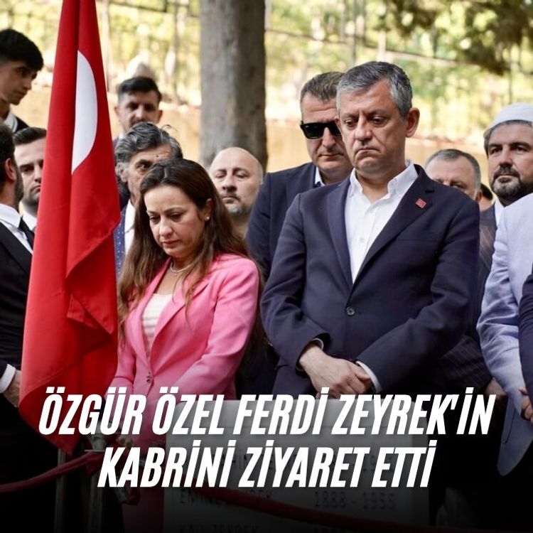 Özgür Özel Ferdi Zeyrek'in kabrini ziyaret etti