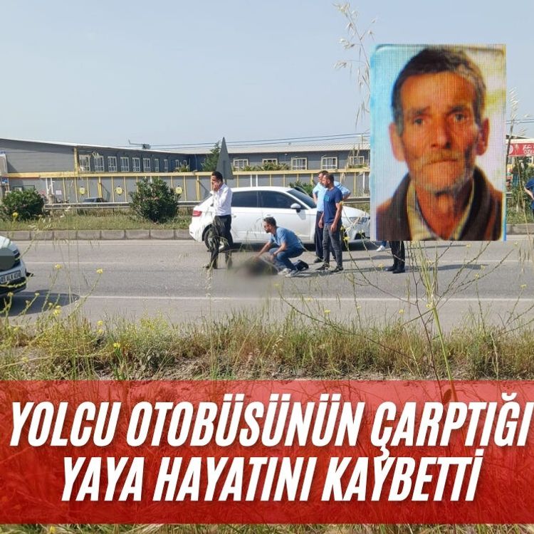 Yolcu otobüsünün çarptığı yaya hayatını kaybetti