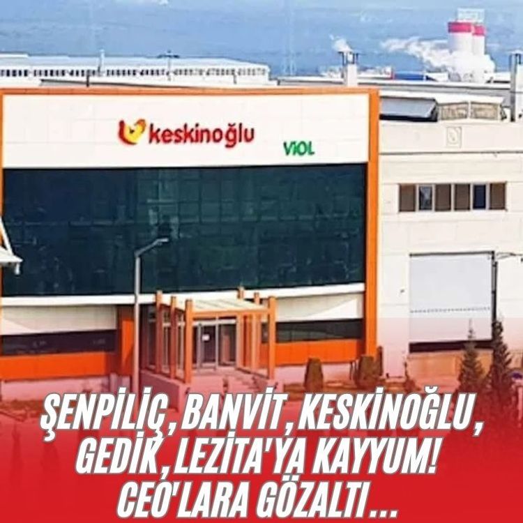 Şenpiliç, Banvit, Keskinoğlu, Gedik, Lezita'ya kayyum! CEO'lara gözaltı...