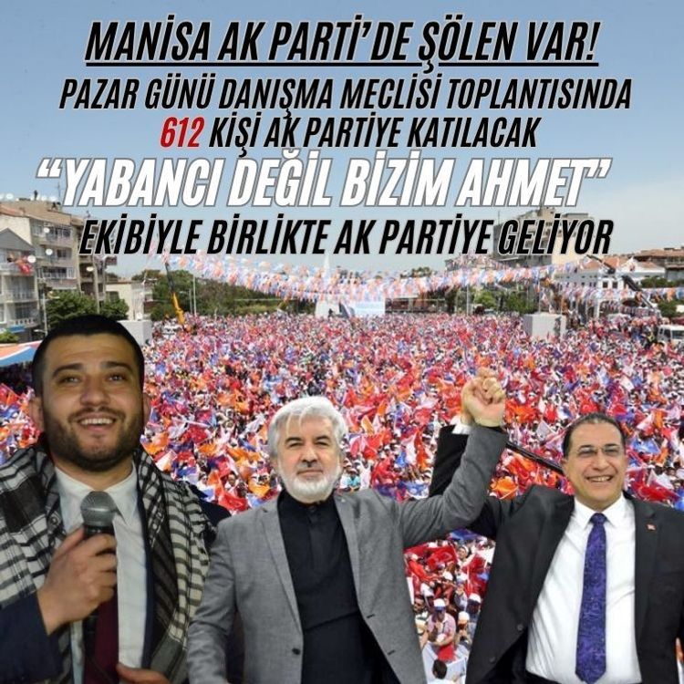 AK Parti'ye dev katılım: Ahmet Karadağ ve 612 kişi...