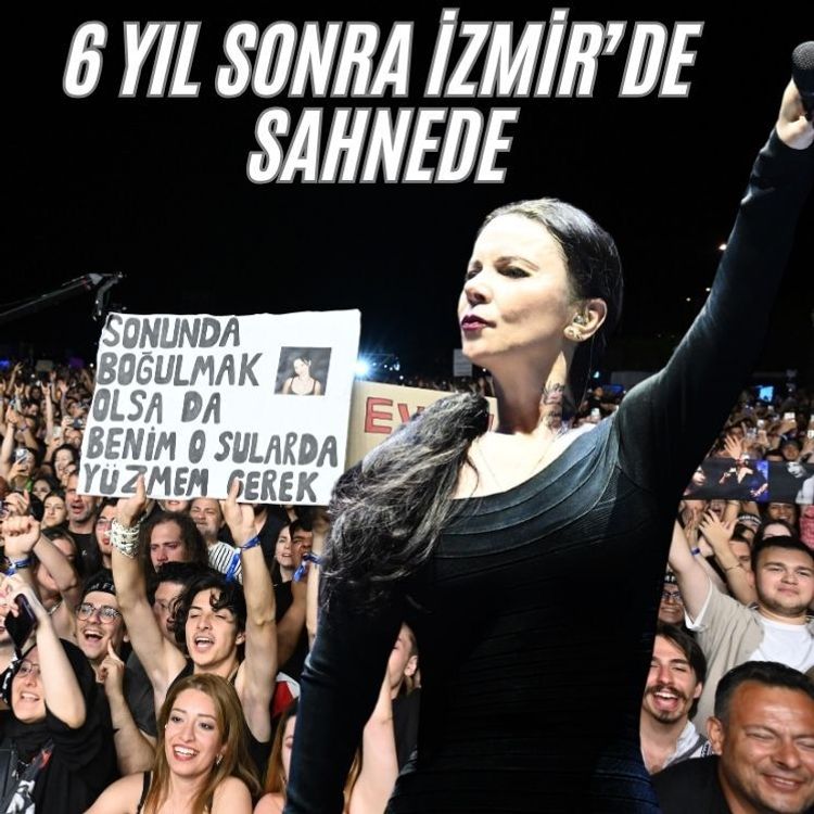 Şebnem Ferah 6 yıl aradan sonra İzmir'de sahne aldı