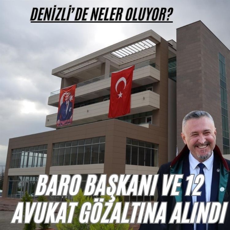 Baro başkanı ve 12 avukat gözaltına alındı