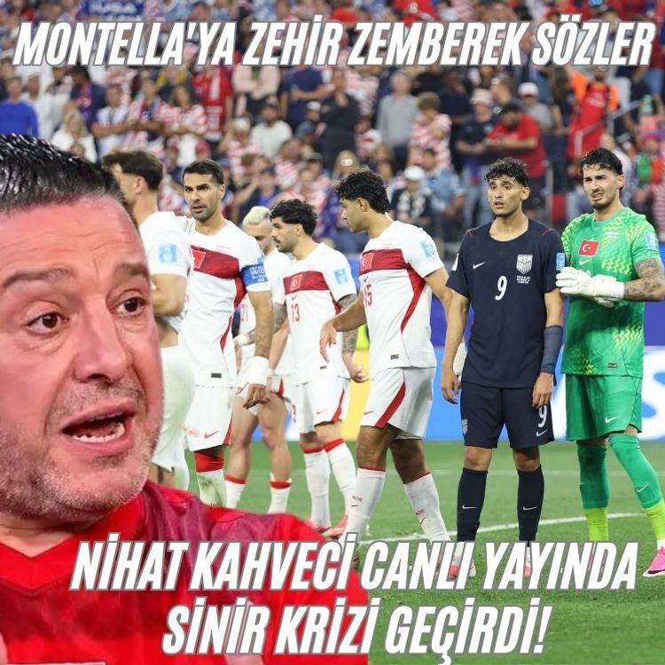 Nihat Kahveci canlı yayında sinir krizi geçirdi! Montella'ya zehir zemberek sözler