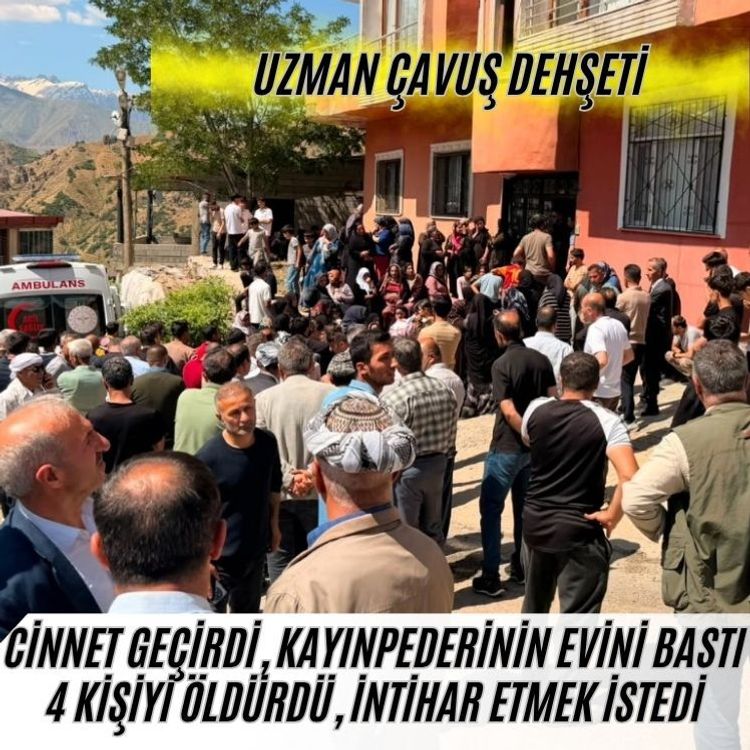 Uzman çavuş kayınpederinin evini bastı: 4 ölü