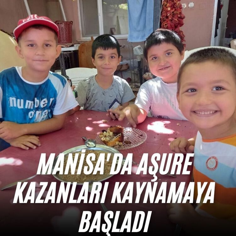 Manisa'da aşure kazanları kaynamaya başladı