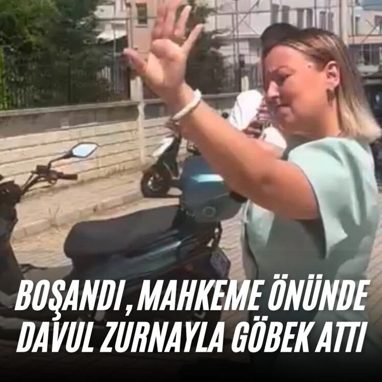 Boşandı, mahkeme önünde davul zurnayla göbek attı