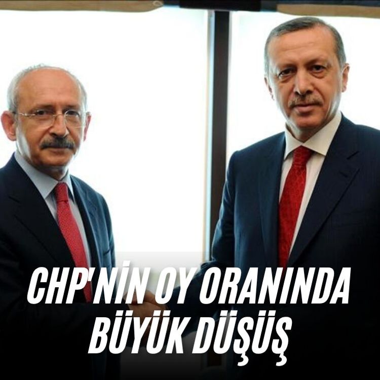 CHP'nin oy oranında büyük düşüş