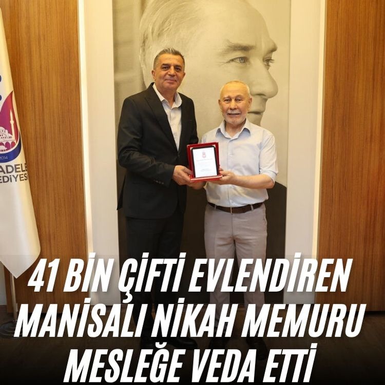 41 bin çifti evlendiren Manisalı nikah memuru mesleğe veda etti