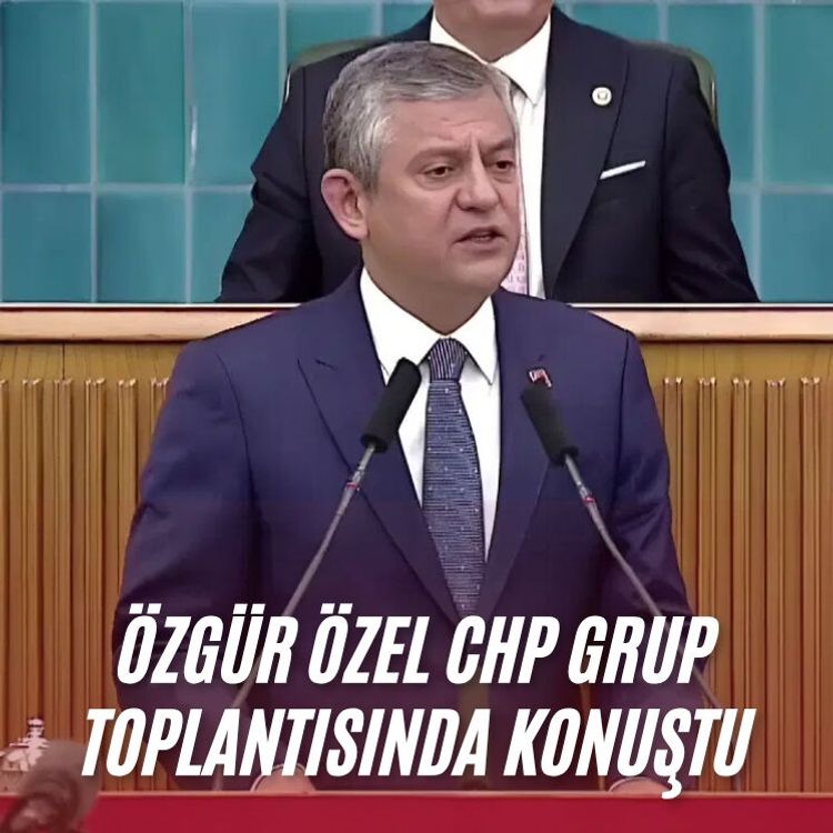 Özgür Özel CHP grup toplantısında konuştu