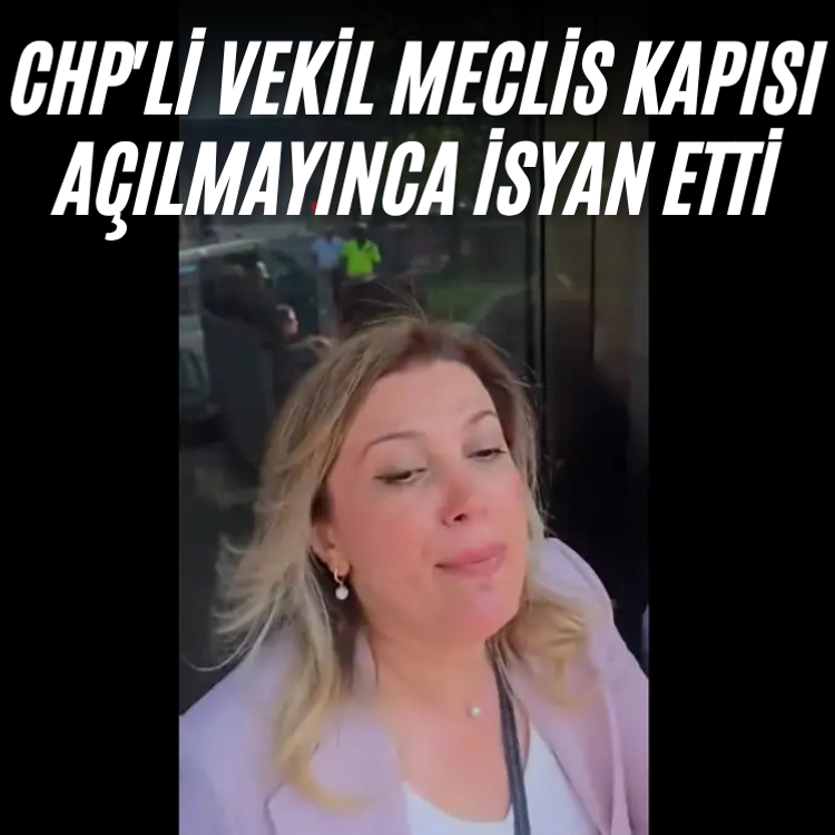 CHP'li vekil meclis kapısı açılmayınca isyan etti