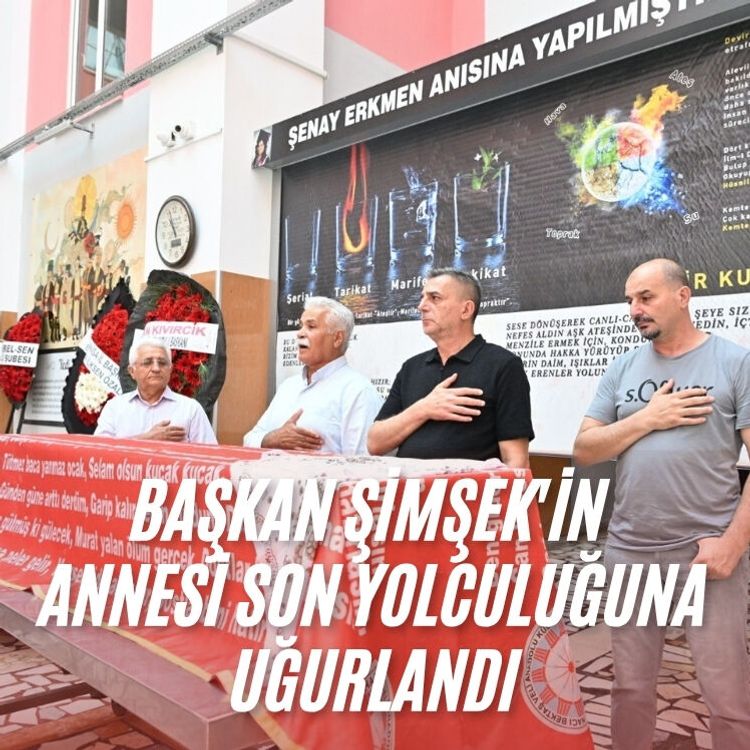 Başkan Şimşek'in annesi son yolculuğuna uğurlandı