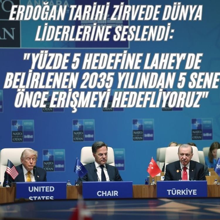 "Yüzde 5 hedefine Lahey'de belirlenen 2035 yılından 5 sene önce erişmeyi hedefliyoruz"