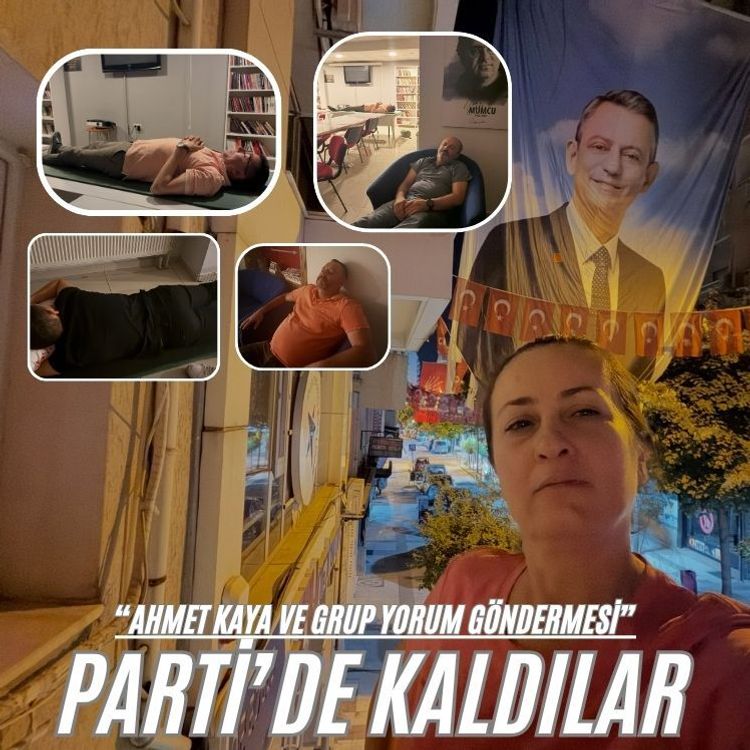 Anahtarı vermem diyen eski il başkanı partide sabahladı