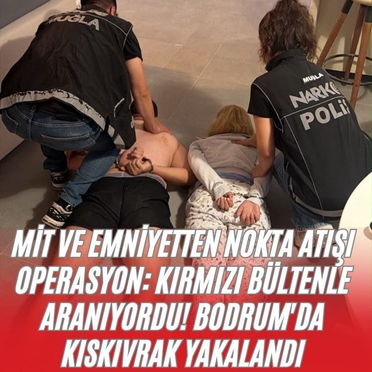 MİT ve emniyetten nokta atışı operasyon: Kırmızı bültenle aranıyordu! Bodrum'da kıskıvrak yakalandı