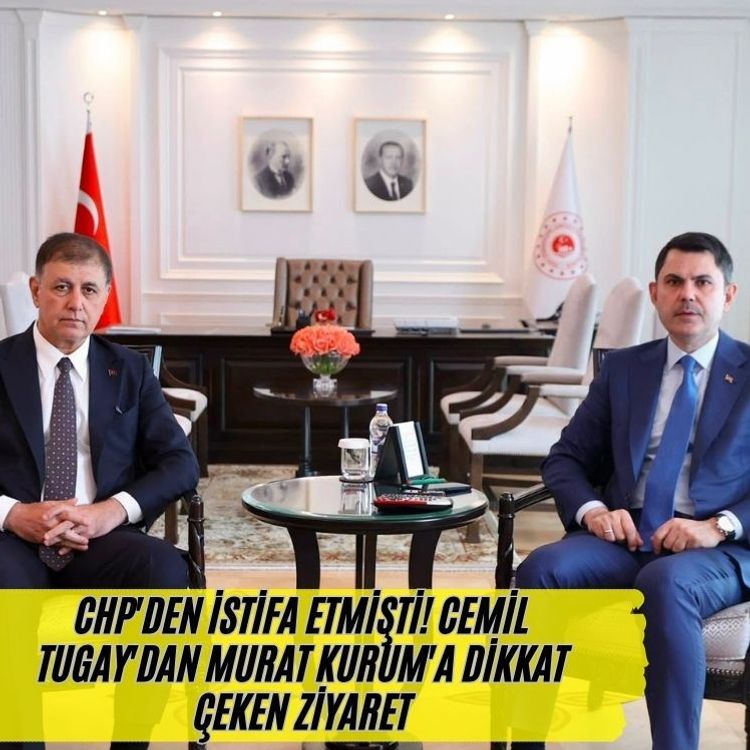 CHP'den istifa etmişti! Cemil Tugay'dan Murat Kurum'a dikkat çeken ziyaret
