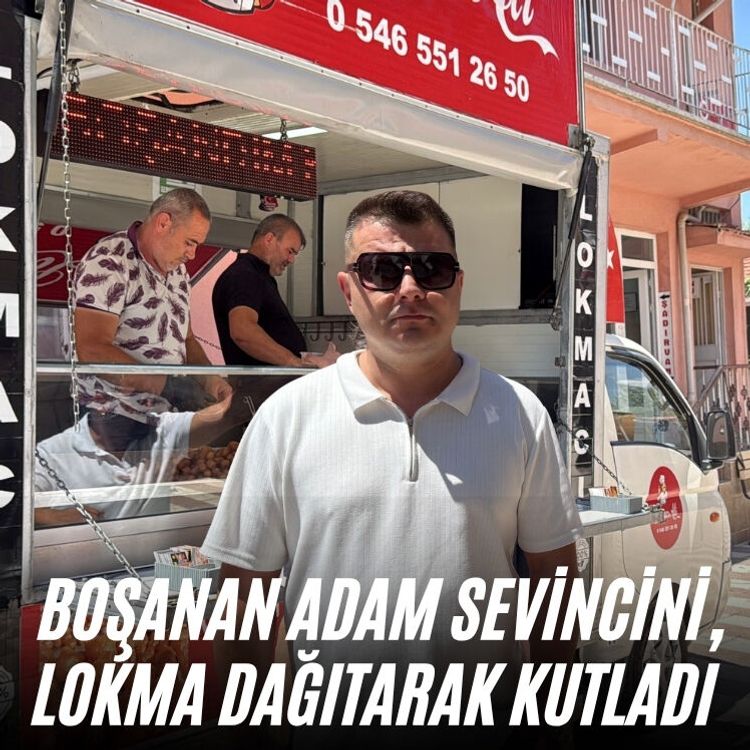 Boşanan adam sevincini, Lokma dağıtarak kutladı