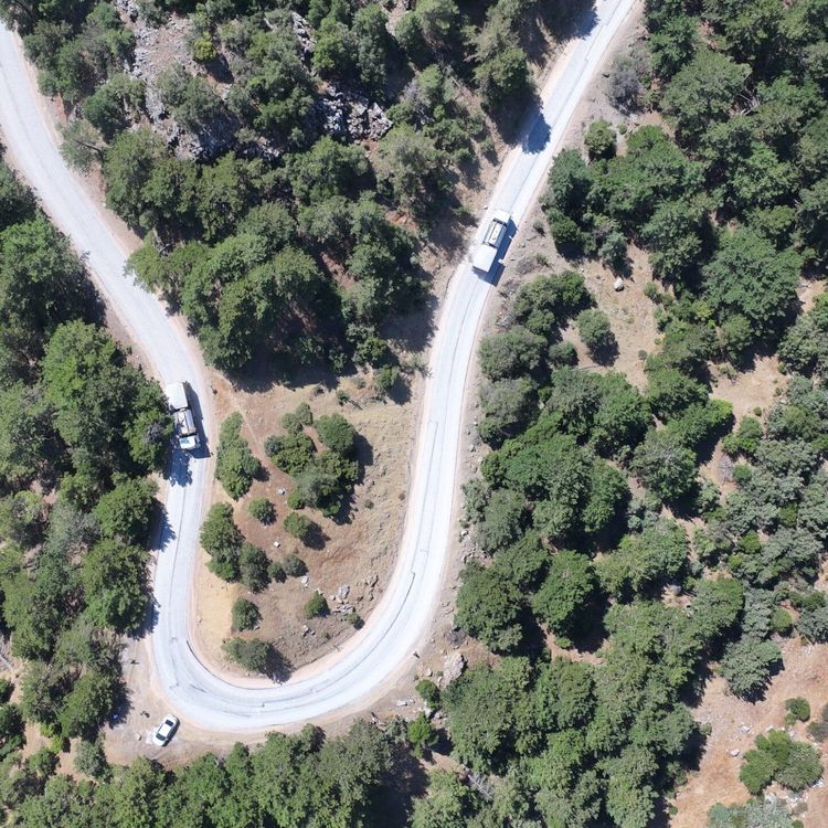 Ayvacık Mahallesi yolunda 6 kilometrelik asfalt çalışması