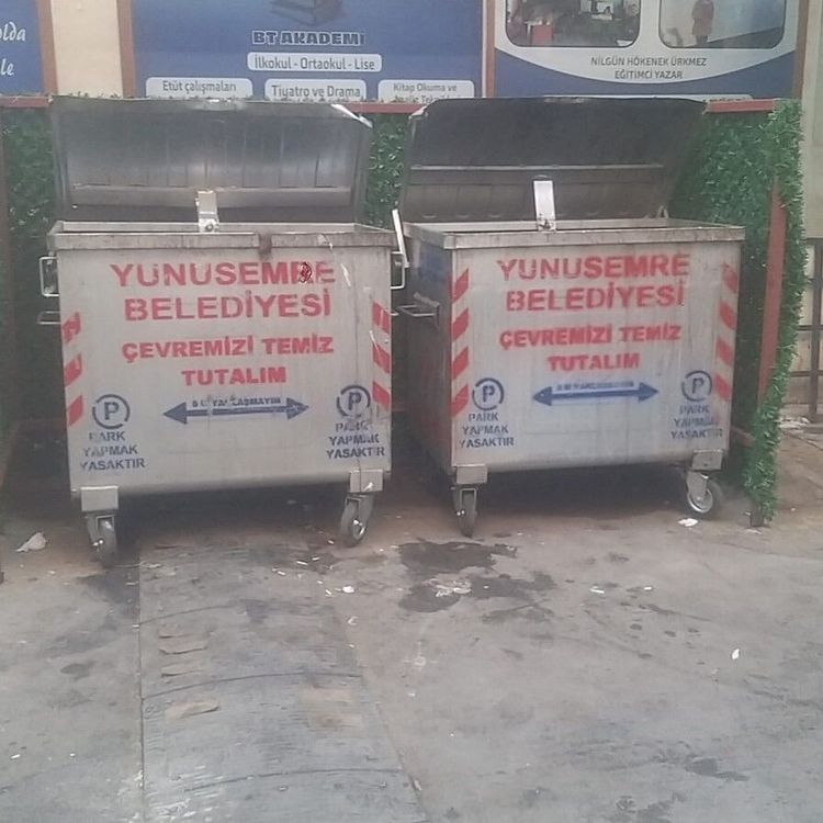Yunusemre'de eski konteynerlere ‘yeniden hayat' veriliyor