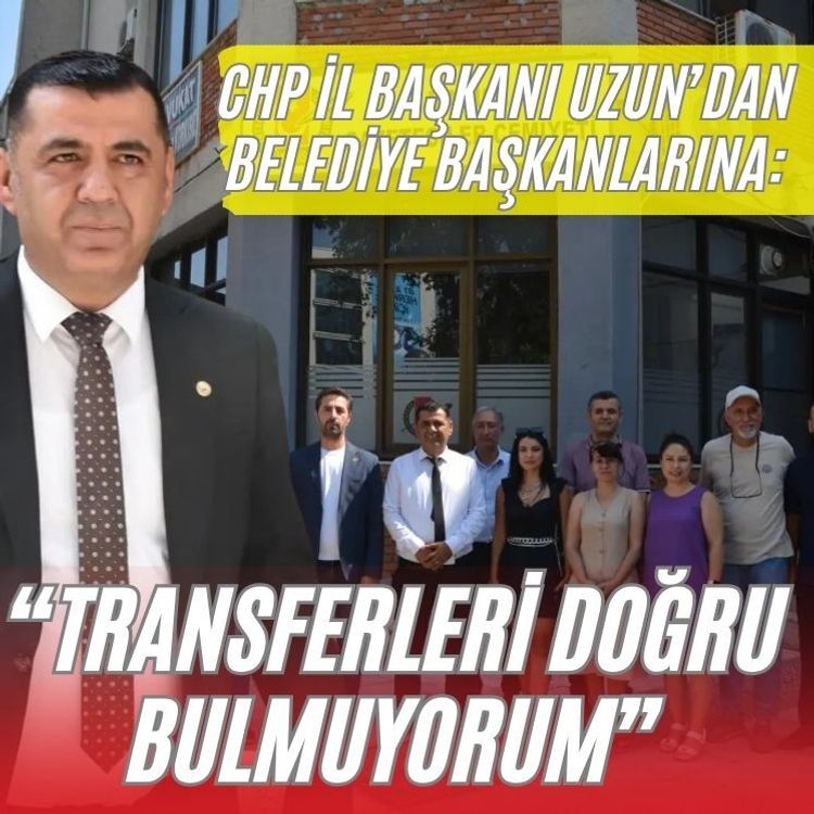 “Transferleri doğru bulmuyorum”