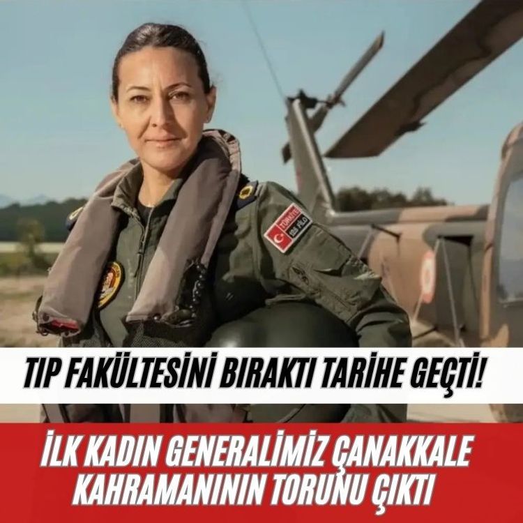 Tıp fakültesini bıraktı tarihe geçti! İlk kadın generalimiz Çanakkale kahramanının torunu çıktı