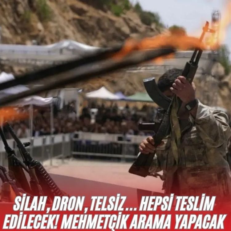 Silah, dron, telsiz... Hepsi teslim edilecek! Mehmetçik arama yapacak