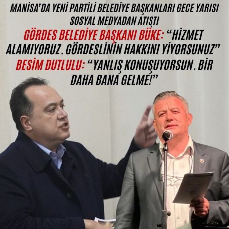 Manisa'da başkanlar Sosyal Medya'dan atıştı