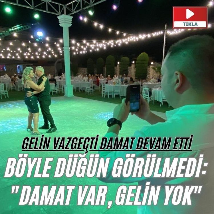 Böyle düğün görülmedi: "Damat var, gelin yok"