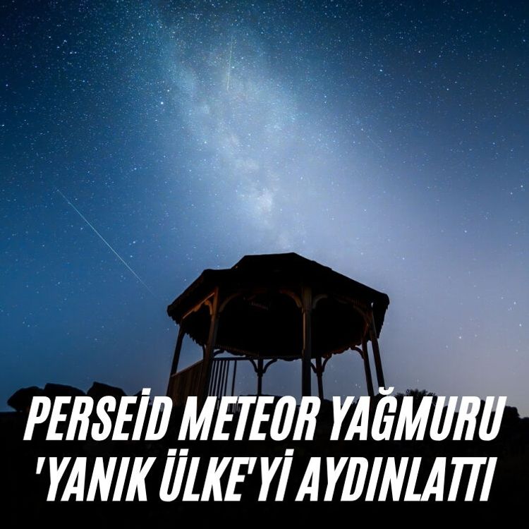 Perseid meteor yağmuru 'Yanık Ülke'yi aydınlattı