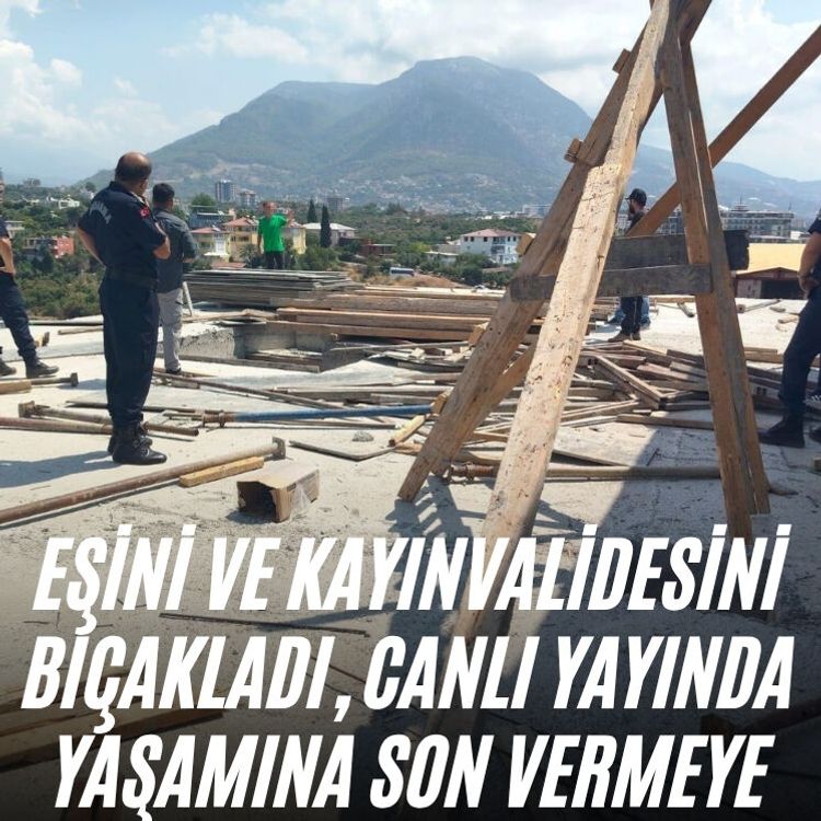 Eşini ve kayınvalidesini bıçakladı, Canlı yayında yaşamına son vermeye çalıştı
