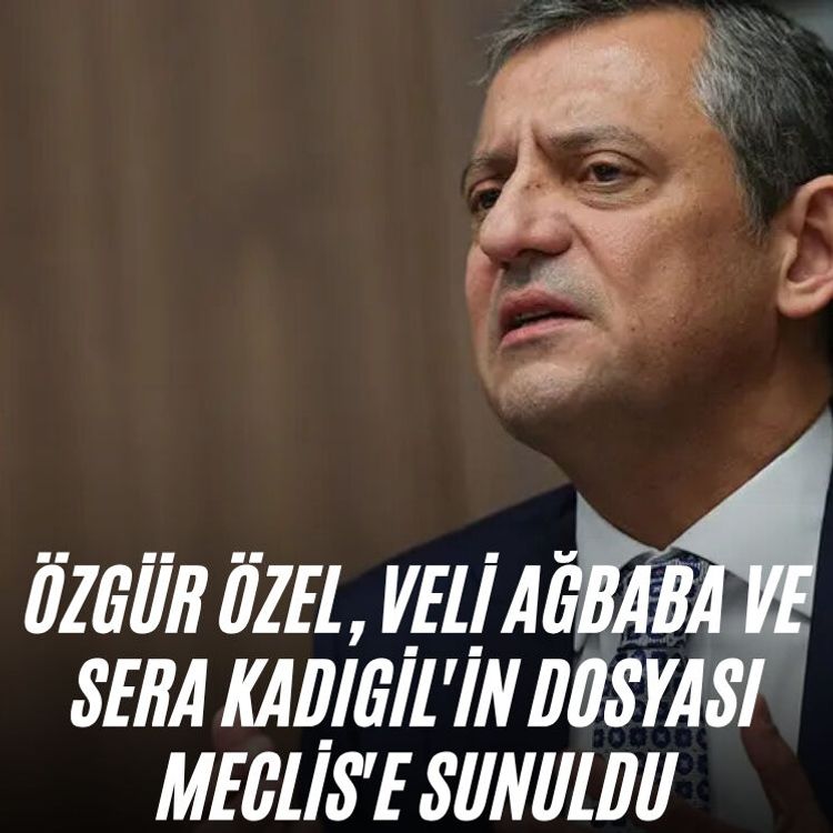 Özgür Özel, Veli Ağbaba ve Sera Kadıgil'in dosyası Meclis'e sunuldu