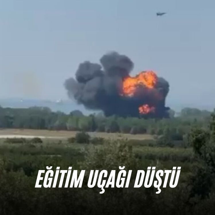Eğitim uçağı düştü