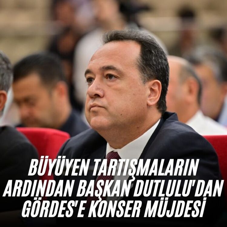 Büyüyen tartışmaların ardından Başkan Dutlulu'dan Gördes'e konser müjdesi