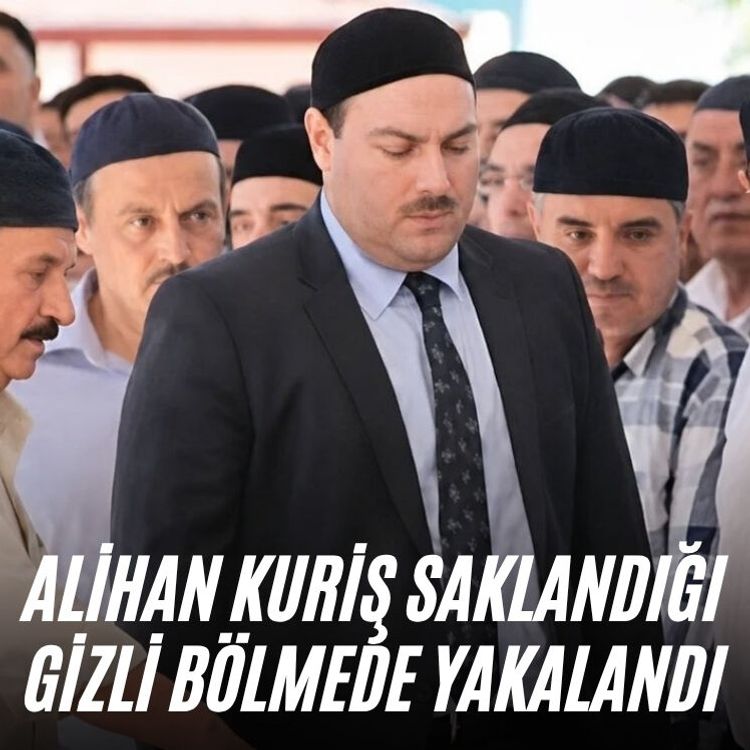 Alihan Kuriş saklandığı gizli bölmede yakalandı