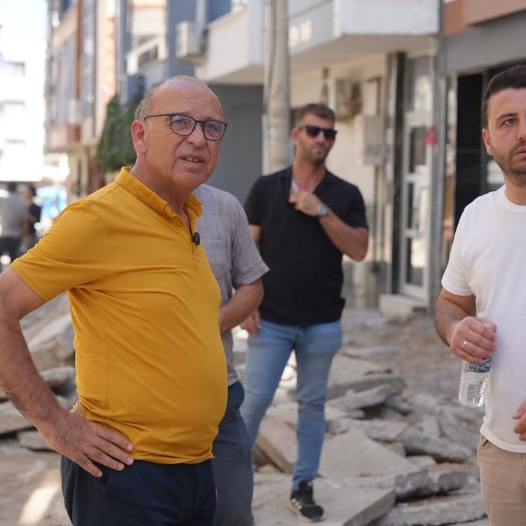 Başkan Akın çalışmaları yerinde inceledi