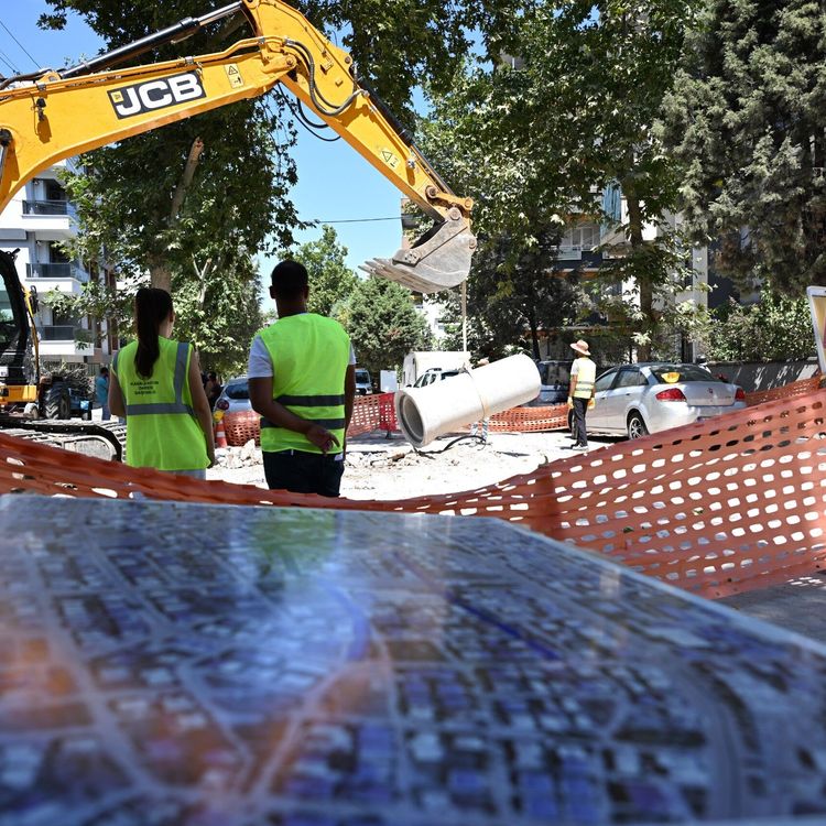 Soma İnönü Mahallesi'ne bin 200 metrelik yağmursuyu hattı