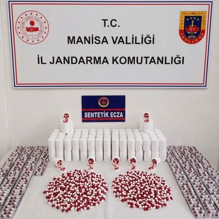 Manisa’da 11 bin 214 adet sentetik hap ele geçirildi