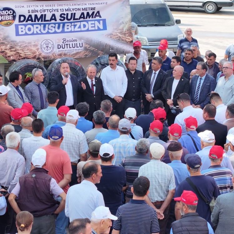 Salihli'de 500 üreticiye damlama sulama desteği