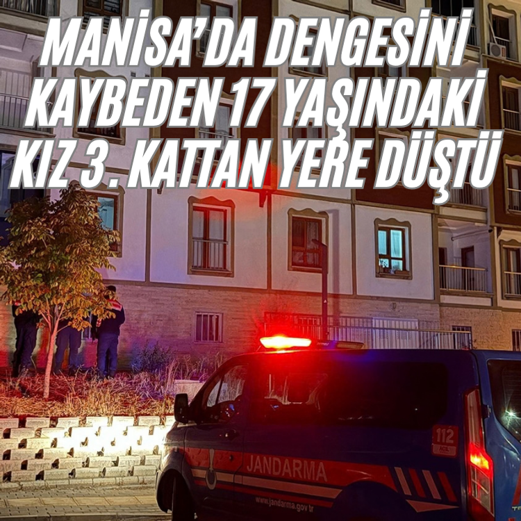 Dengesini kaybeden 17 yaşındaki kız 3. kattan yere düştü