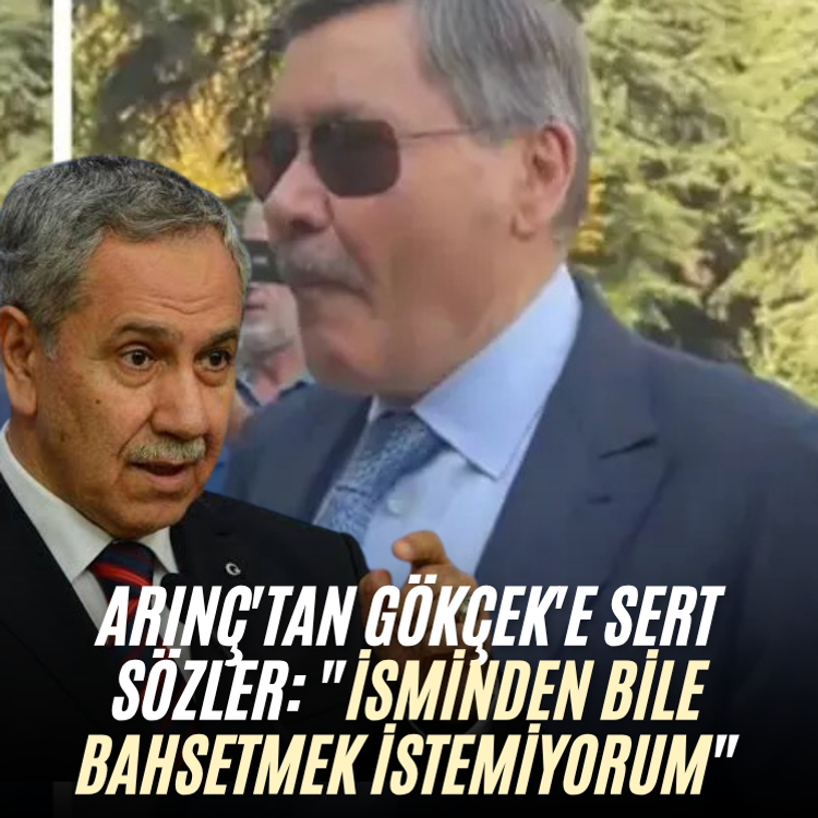 Arınç'tan Gökçek'e sert sözler: "İsminden bile bahsetmek istemiyorum"